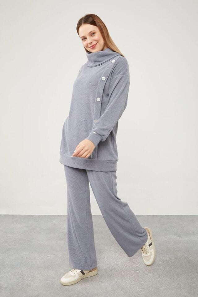 210067 TUNİK YANDAN PATLI SELANİK KUMAŞ QKS