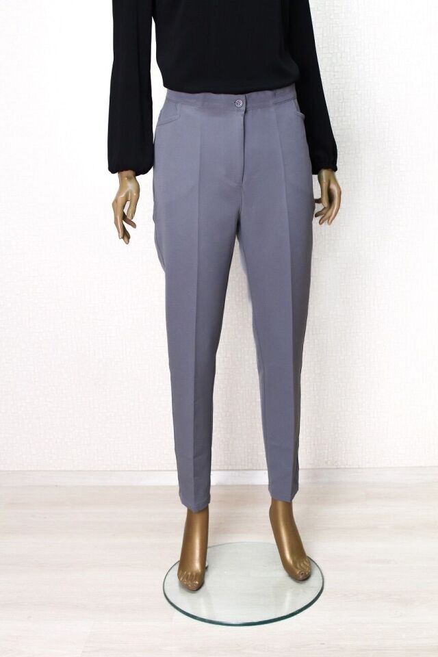 59029 CEP DETAYLI ÖNÜ FERMUARLI VE DÜĞMELİ KLASİK DAR PAÇA PANTLON QYS 59029 #23-09#