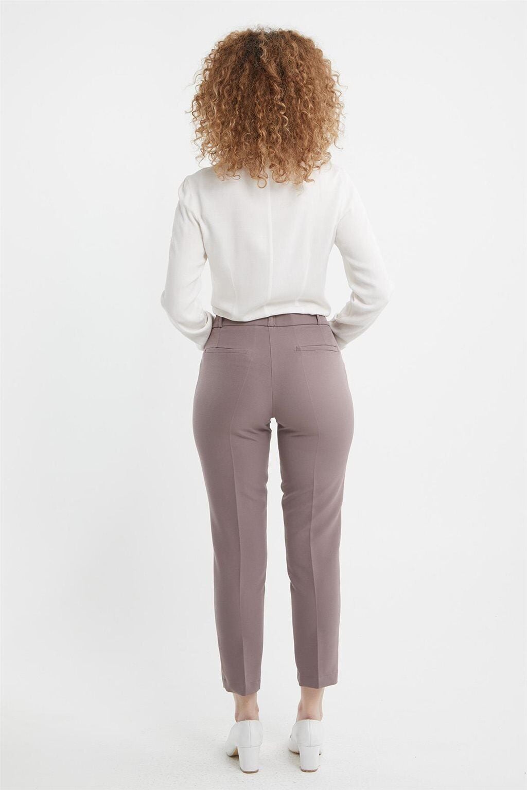 59019 ÖNÜ DÜĞMELİ VE FERMUARLI KLASİK KDAR PAÇA PANTOLON QKS  PANTOLON 59019 #23-09#