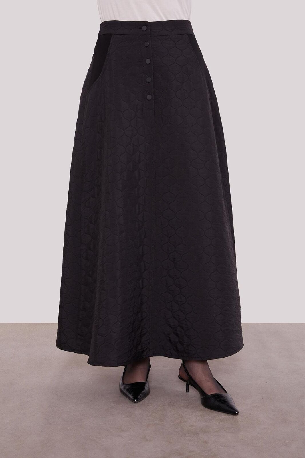 100588 ÖNÜ ÇITÇITLI CEPLİ ETEĞİ KAPİTONE ETEĞİN BELİ LASTİKLİ ETEKLİ SPOR TAKIM #01-25#