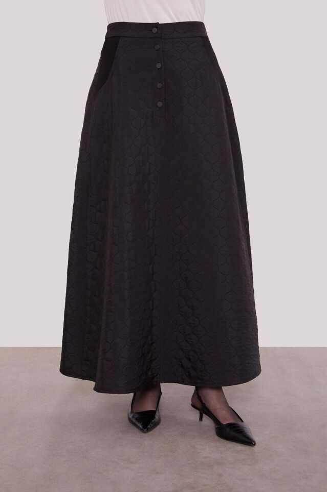 100588 ÖNÜ ÇITÇITLI CEPLİ ETEĞİ KAPİTONE ETEĞİN BELİ LASTİKLİ ETEKLİ SPOR TAKIM #01-25#