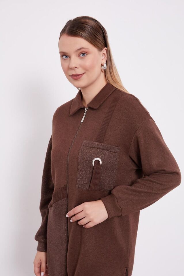 100579 CEBİ KUŞGÖZLÜ ÖNÜ FERMUARLI KAŞMİR TRİKO İKİLİ TAKIM #01-25#