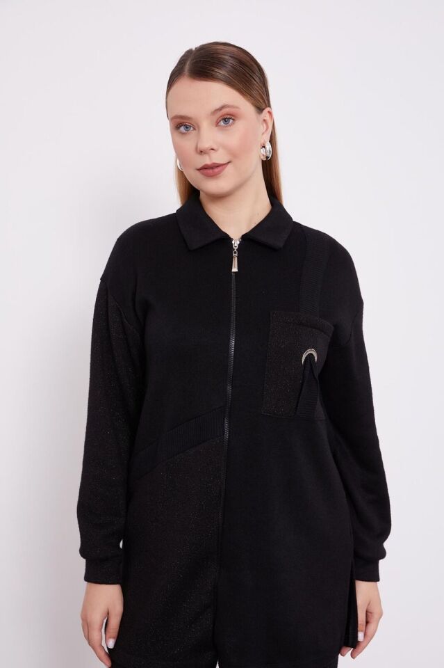 100579 CEBİ KUŞGÖZLÜ ÖNÜ FERMUARLI KAŞMİR TRİKO İKİLİ TAKIM #01-25#