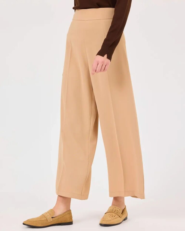 1032 YANDAN FERMUARLI GÜNLÜK PANTOLON QKS 42 - CAMEL