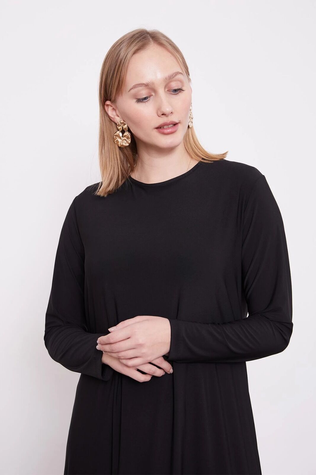 330264 SIFIR YAKA KOLU UZUN SANDY İÇLİK #02-25#