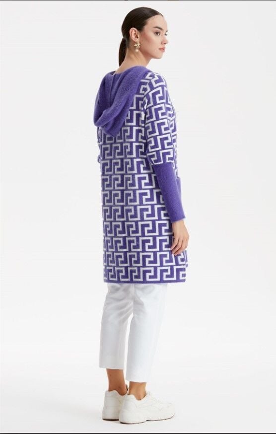 21123 YOL DESENLİ CEPLİ KABAN QKS KABAN 21123 #23-103