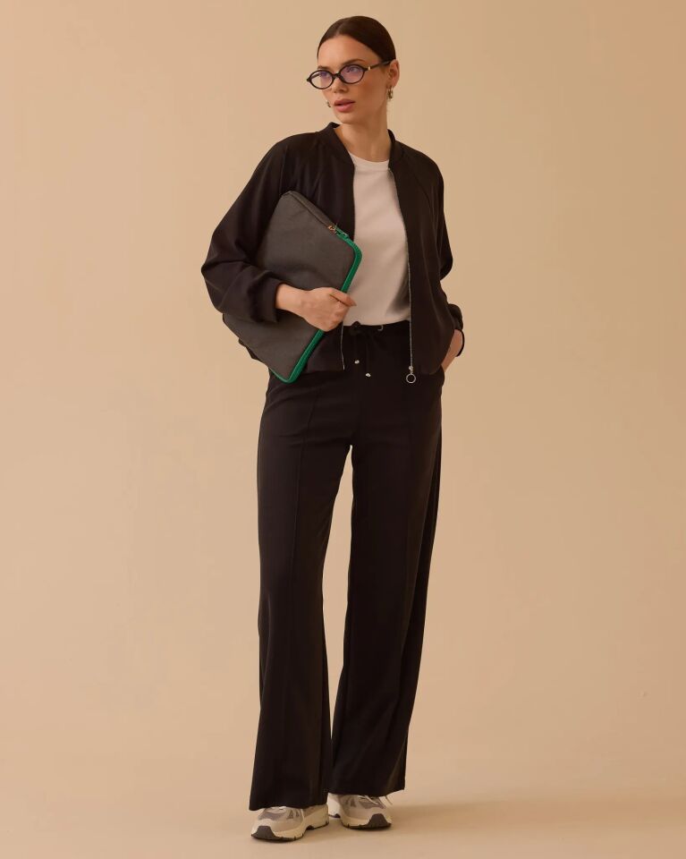 10015 FERMUARLI ALT KISMI BALON MODAL KUMAŞ CEKET #26#