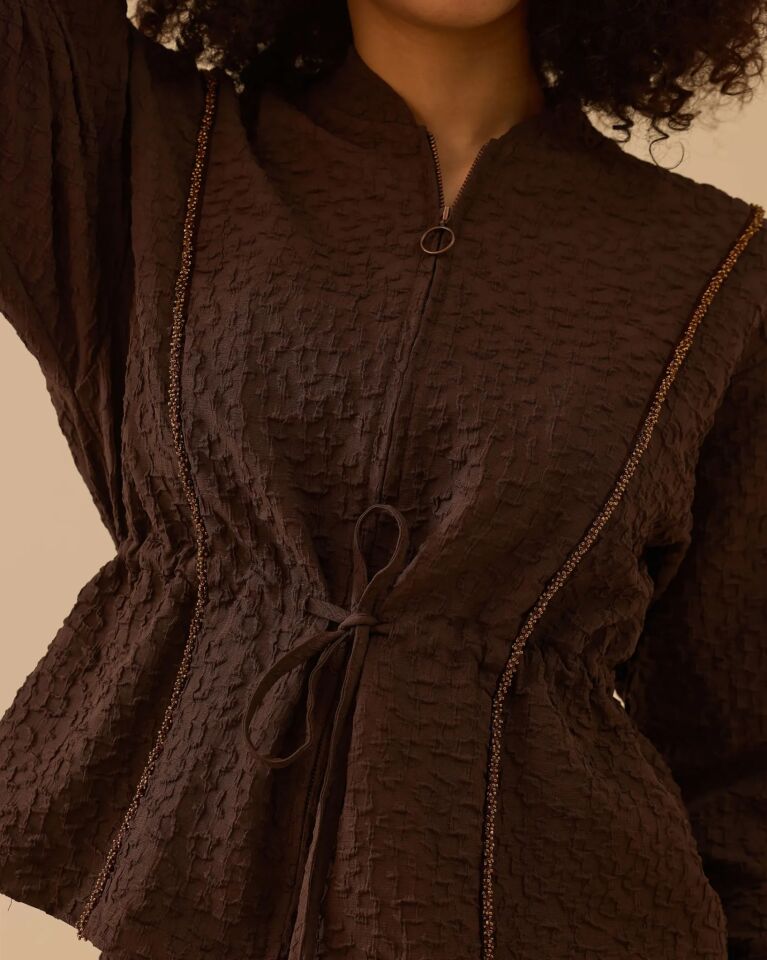 1010 DESENLİ FERMUARLI GOFTE CEKET #26#