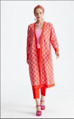 21190 DESENLİ RAYON HIRKA QKS HIRKA 21190 #23-103