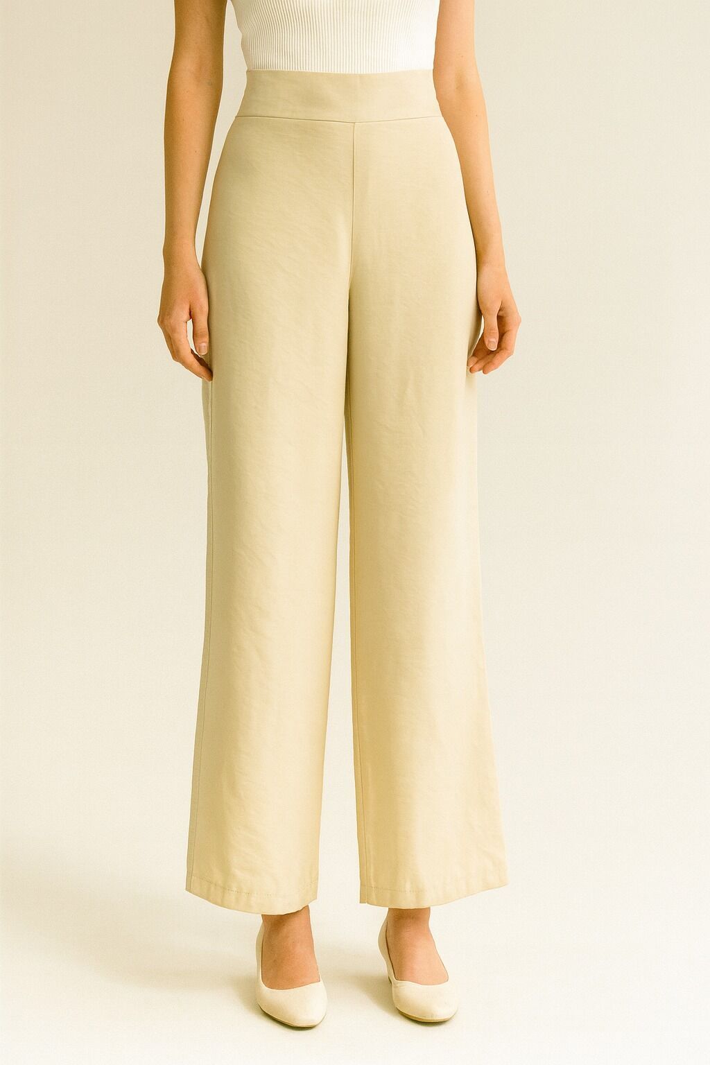 796 BELİ LASTİKLİ BOL PAÇA PANTOLON #02-25#