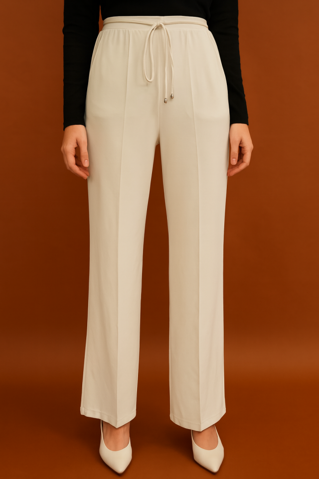 7787 BELİ TAM LASTİKLİ CEPLİ BOL PAÇA PANTOLON #05-25#