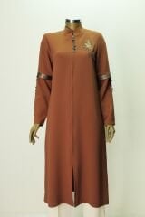5003 GÖĞSÜ LALE TAŞLI KOLU AKSEFURARLI GİZLİ FERMUARLI HAKİM YAKA GİY ÇIK KAP QKS KAP 5003 #23-03#