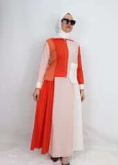 1761 TAKIM COLOURBLOCK ÇİZGİ POPLİN TAKIM QYS TAKIM 1761 #24-06#