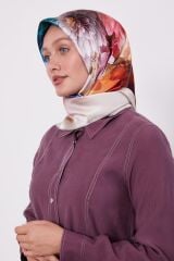 I-1129 LEVİDOR SURA TWİLL İPEK EŞARP #07-25#
