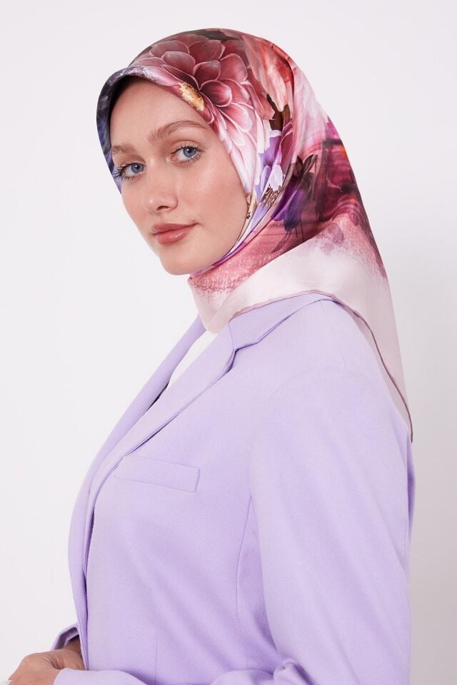 I-1129 LEVİDOR SURA TWİLL İPEK EŞARP #07-25#