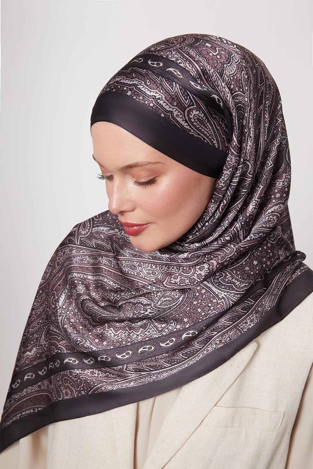 11968A LEVİDOR HİNT İPEĞİ ŞAL #07-25#