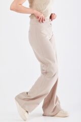 59056 ÖNDEN ÇİFT DÜĞMELİ BOL PAÇA PANTOLON QYS PANTOLON 59056 #23-04#