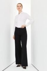 59056 ÖNDEN ÇİFT DÜĞMELİ BOL PAÇA PANTOLON QYS PANTOLON 59056 #23-04#