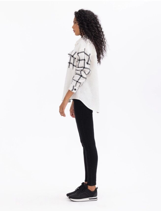 1023 EKOSE DESEN DETAYLI TÜVİT GÖMLEK GÜNLÜK GÖMLEK 10231302201023 GÜNLÜK GÖMLEK QKS GÖMLEK 1023 #23-10#