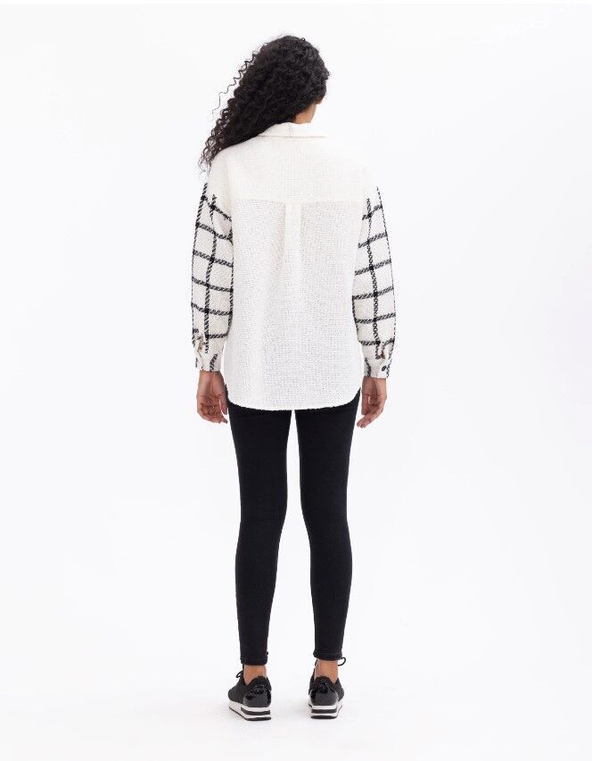 1023 EKOSE DESEN DETAYLI TÜVİT GÖMLEK GÜNLÜK GÖMLEK 10231302201023 GÜNLÜK GÖMLEK QKS GÖMLEK 1023 #23-10#