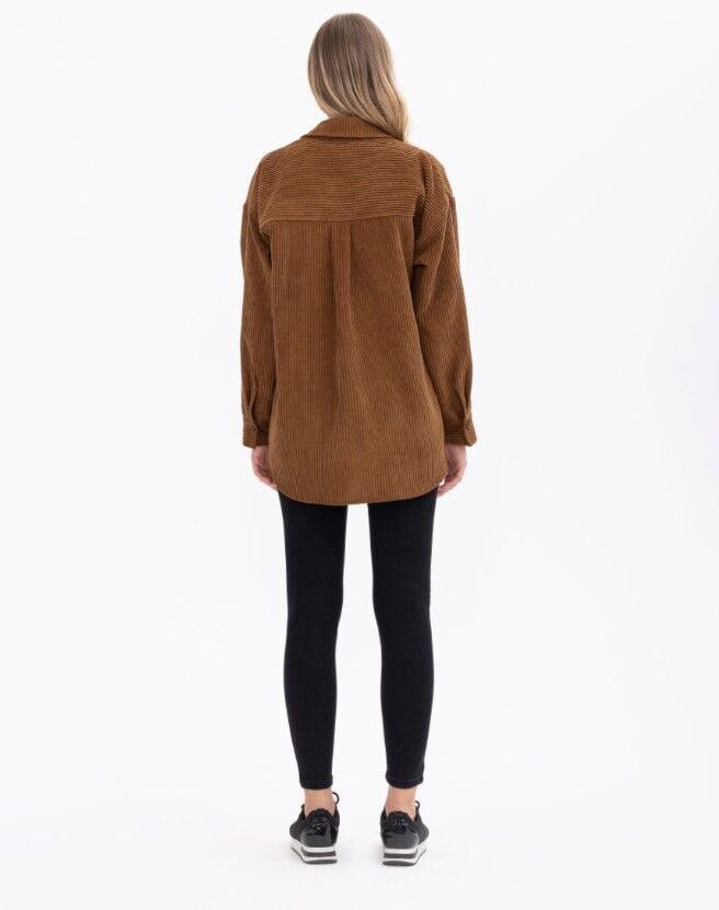 1029 CEPLİ FİTİLLİ KADİFE GÖMLEK GÜNLÜK GÖMLEK 10231302201029 QKS GÜNLÜK GÖMLEK #23-103