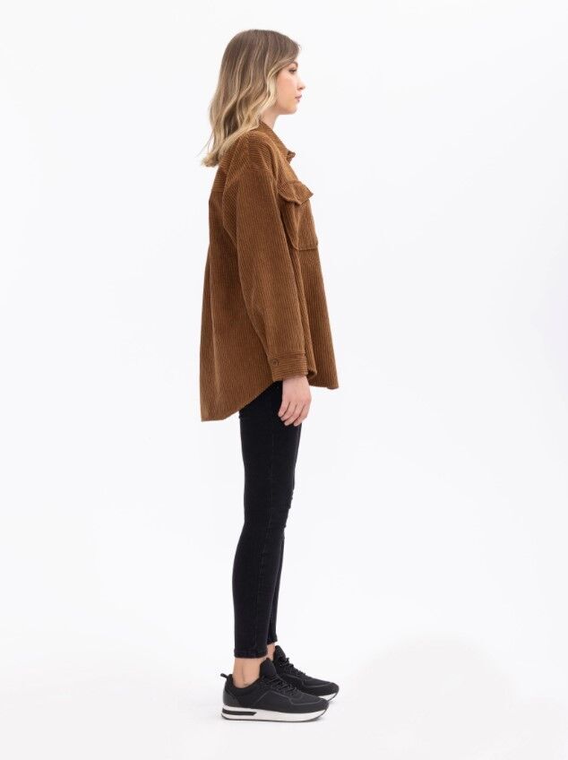 1029 CEPLİ FİTİLLİ KADİFE GÖMLEK GÜNLÜK GÖMLEK 10231302201029 QKS GÜNLÜK GÖMLEK #23-103