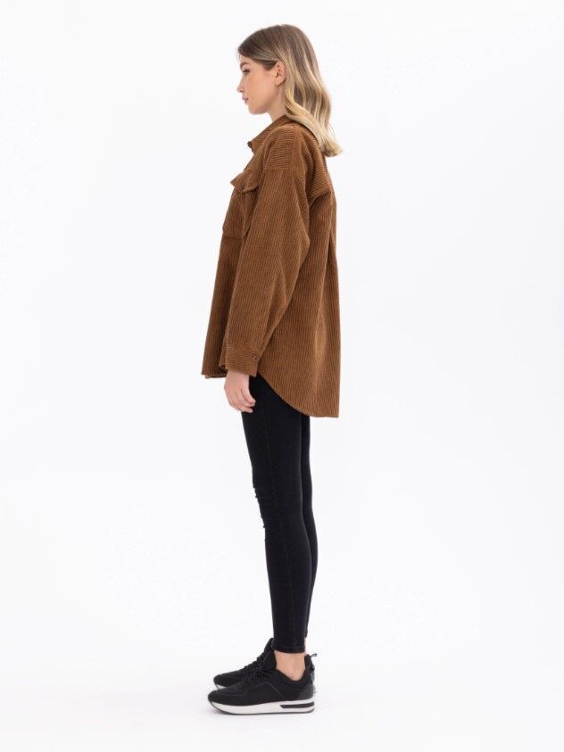 1029 CEPLİ FİTİLLİ KADİFE GÖMLEK GÜNLÜK GÖMLEK 10231302201029 QKS GÜNLÜK GÖMLEK #23-103