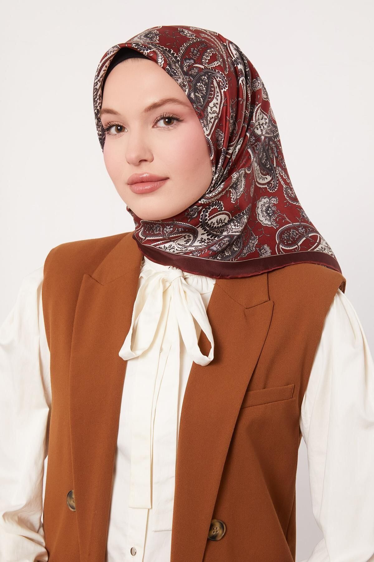 I-1138 LEVİDOR TWİLL İPEK EŞARP #07-25#