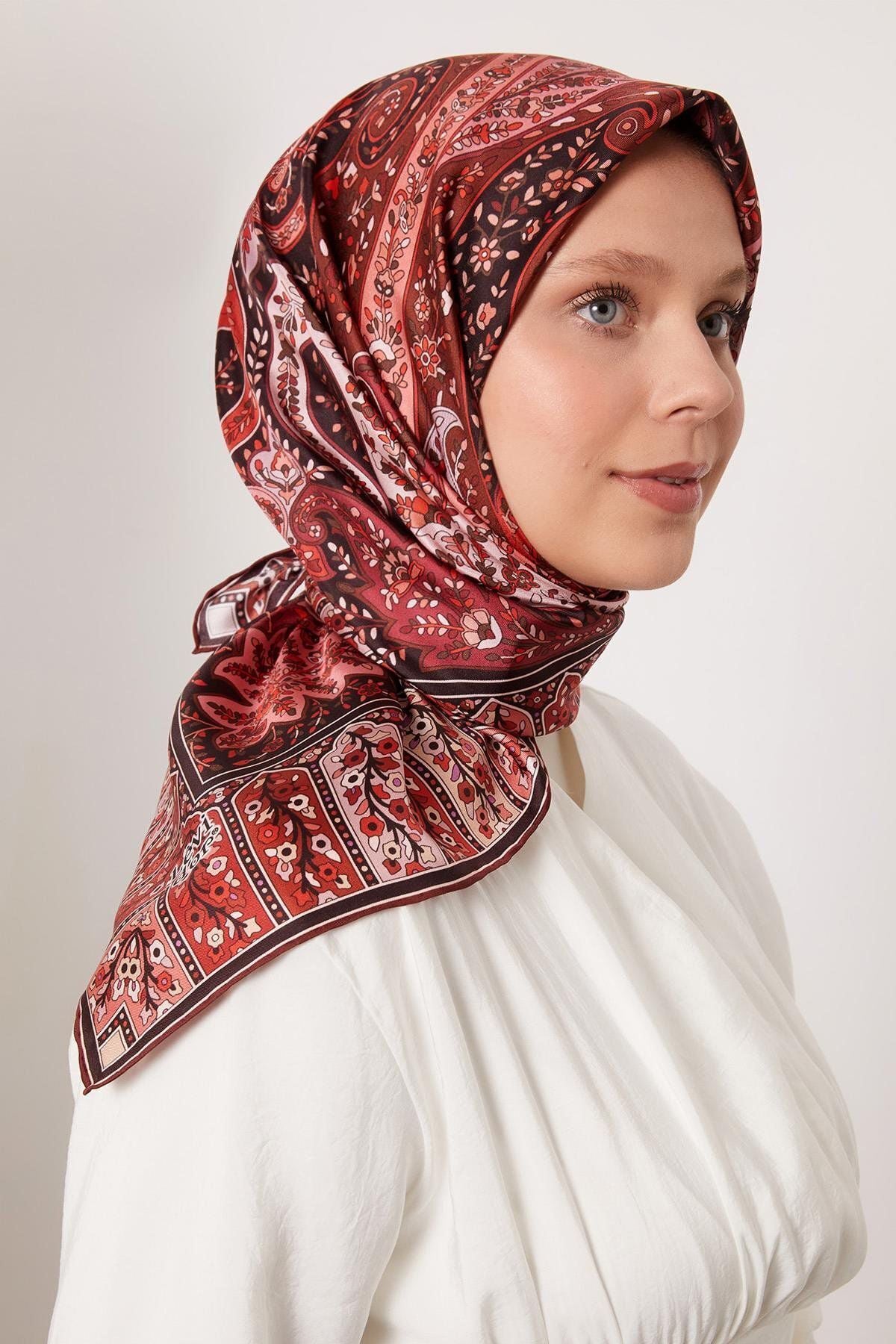 I-1139 LEVİDOR TWİLL İPEK EŞARP #07-25#