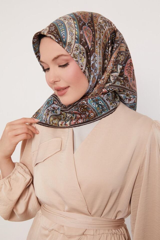 I-1139 LEVİDOR TWİLL İPEK EŞARP #07-25#