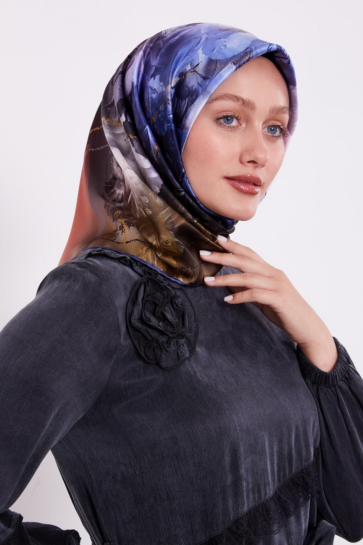 I-1178 LEVİDOR SURA İPEK EŞARP #07-25#