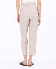 1033 GÜNLÜK PANTOLON BELİ KEMERLİ ÖNÜ DÜĞMELİ CEPLİ PANTOLON QYS GÜNLÜK PANTOLON 232001033 #23-043