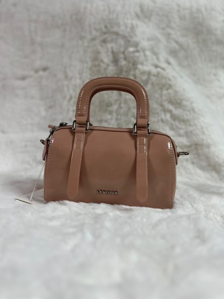 930416 EL VE ÇAPRAZ ASKI PARLAK MİNİ PREMİUM ÇANTA #08-25#