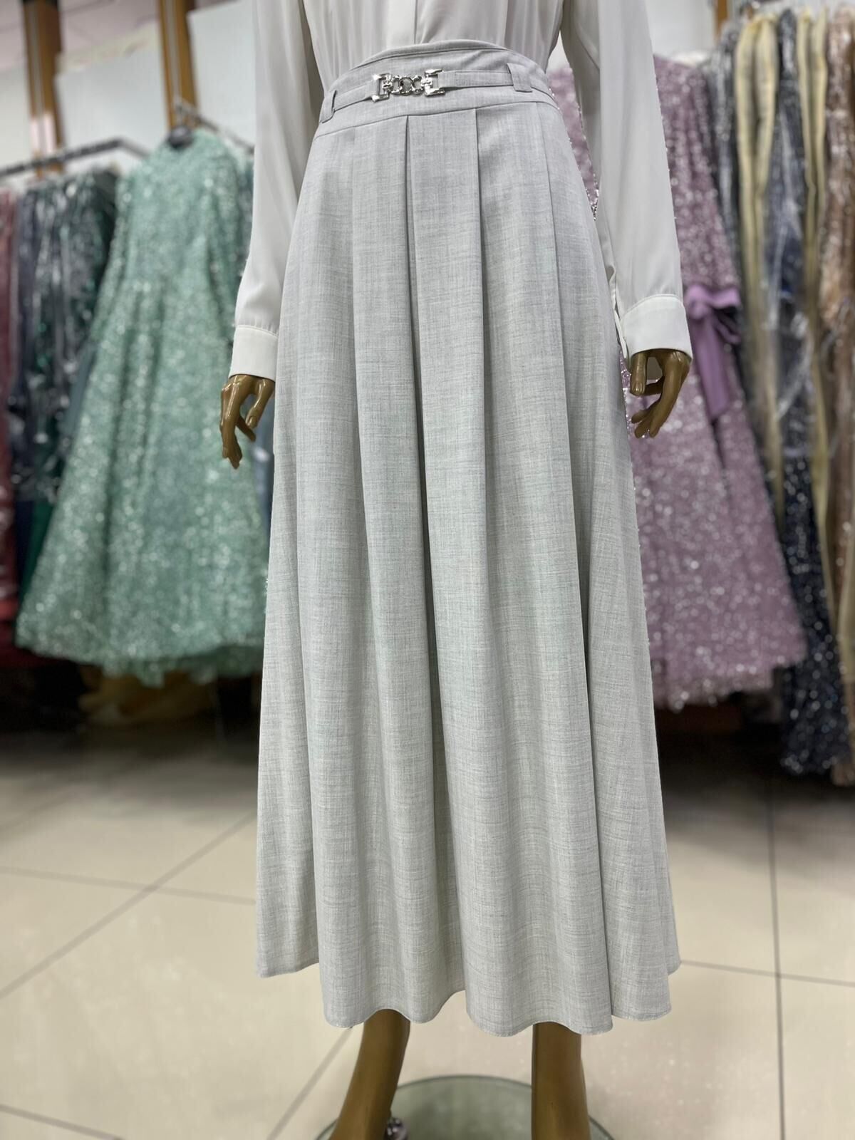 52001 ETEK BELİ DETAYLI PİLİSE DTAYLI KALIN BELİ KREP SPOR ETEK QYS ETEK 52001 #24-07#