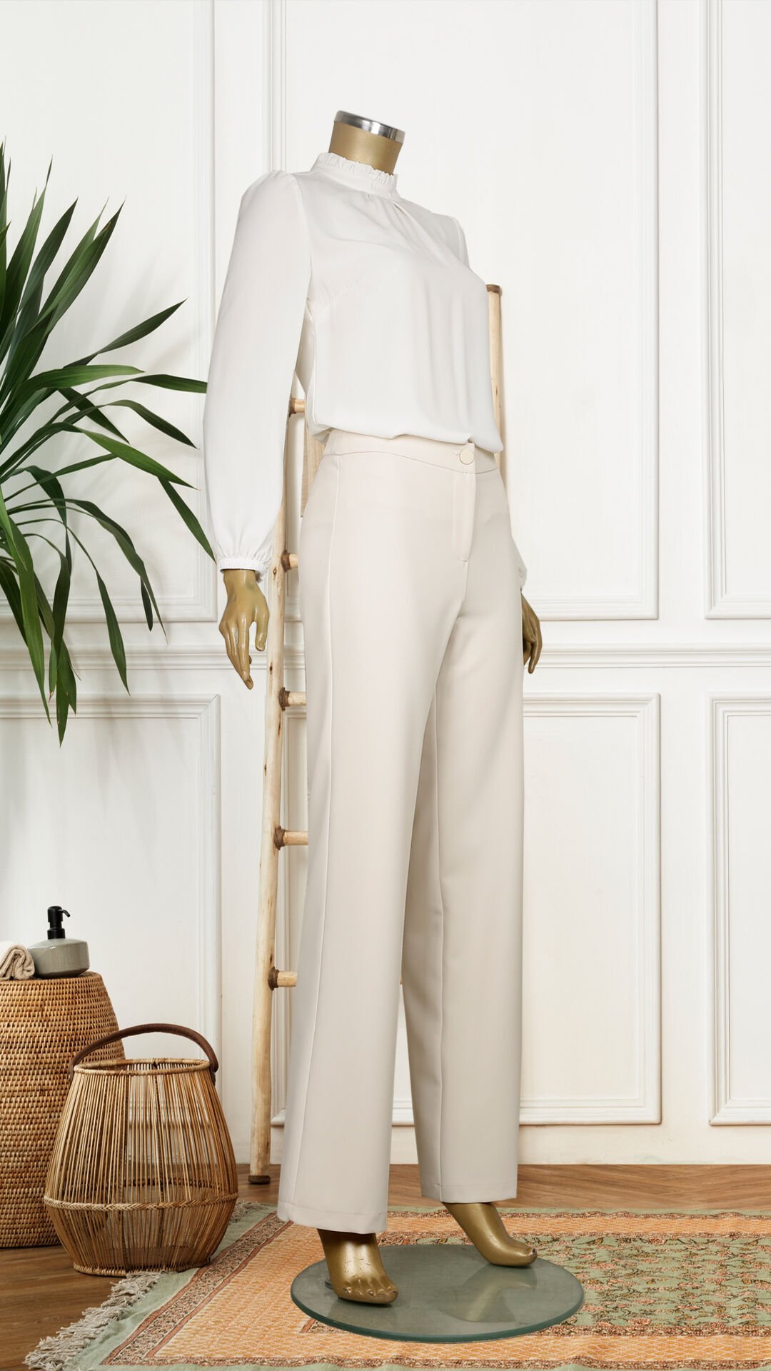 SZ-5319 DÜĞMEİ BOL PAÇA PANTOLON QYS PANTOLON SZ-5319 #23-05#