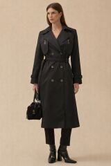 10015 KRAVUZE YAKA ÇİFT DÜĞMELİ KLASİK TRENÇ #04-25#