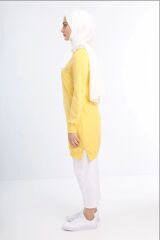 1503 GÖĞÜS VE BEL TAŞ İŞLEMELİ VE BONCUK DETAYLI 2 İPLİK SWEAT QYS SWEAT 1503 #23-05#
