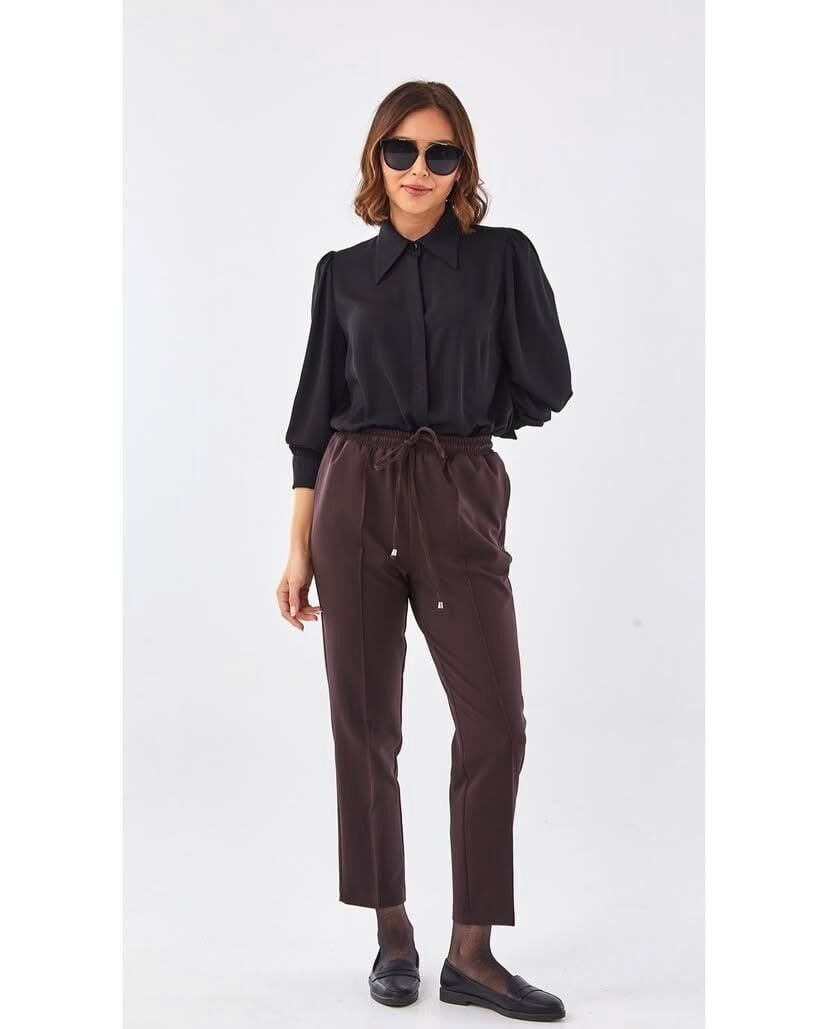 SZ-153  YANDAN CEPLİ BAĞCIKLI PANTOLON #12-25#
