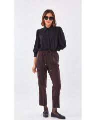 SZ-153  YANDAN CEPLİ BAĞCIKLI PANTOLON #12-25#