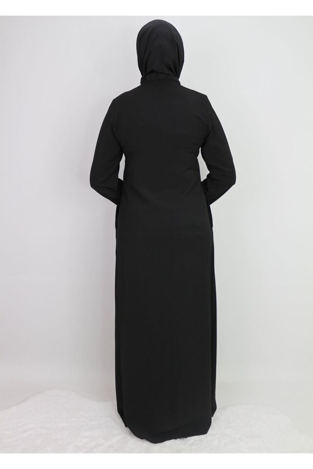 4447 ABİYE ELBİSE ÖNÜ VE ARKASI BOYDAN PUL İŞLEMELİ OMUZDAN BİLEĞE KADAR ÖTREN PUL İŞLEMELİ A KESİM TASARIM ABİYE ELBİSE #24-010 50 - LACİVERT