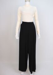 59014 BELİ YARIM LASTİKLİ YANDAN FERMUARLI CEPLİ ETEK PANTOLON QYS ETEK PANTOLON 59014 #23-063