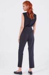 59058 ÖNDEN FERMUARLI KLASİK DAR PAÇA PANTOLON QYS 59058 PANTOLON #23-063