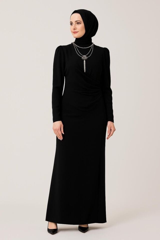 5090 KARIN BÖLGESİ BÜZGÜLÜ İÇİ ASTARLI BALIK MODEL ABİYE #02-25#