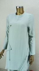 11101 BELİ BAĞLAMALI LASTİKLLİ BOL PAÇA KETEN PANTOLON QYS PANTOLON 1101 #23-093