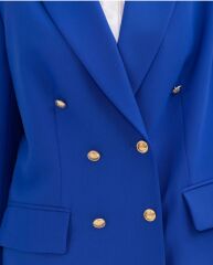 1008 BÜYÜK BEDEN DÜĞME DETAYLI BLAZER CEKE BLAZER CEKET 14231105401008 QKS KBLAZSER CEKEKT  #23-10#