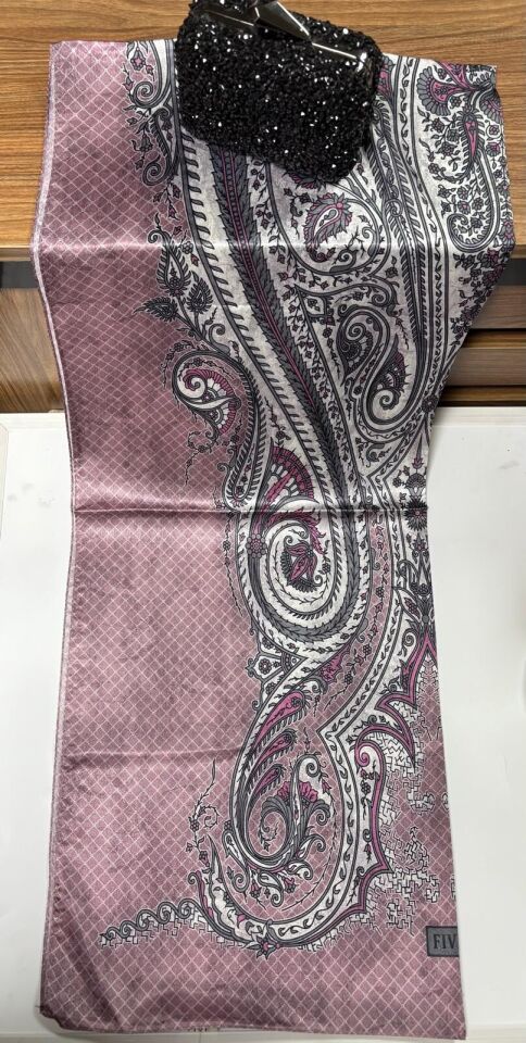 12751 FİVE DİJİTAL PURPLE ŞAL #08-25# STD - pembe