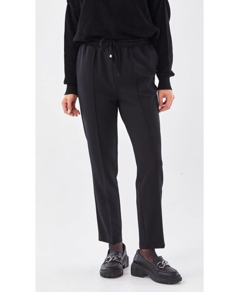 SZ-153  YANDAN CEPLİ BAĞCIKLI PANTOLON #12-25# 48 - SİYAH