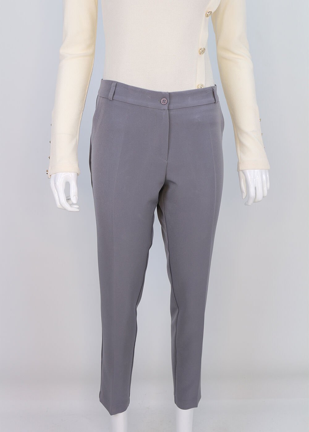 59019 ÖNÜ DÜĞMELİ VE FERMUARLI KLASİK KDAR PAÇA PANTOLON QKS  PANTOLON 59019 #23-09#