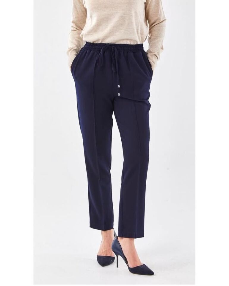 SZ-153  YANDAN CEPLİ BAĞCIKLI PANTOLON #12-25# 48 - LACİVERT