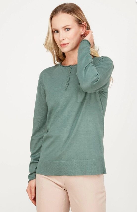 21496 CEP DETAYLI TRİLO BLUZ QKS BLUZ #23-11#